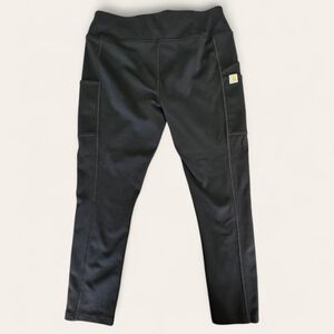 Carhartt Women’s Force Fitted Cropped‎ Pocket Legging – Black, Medium